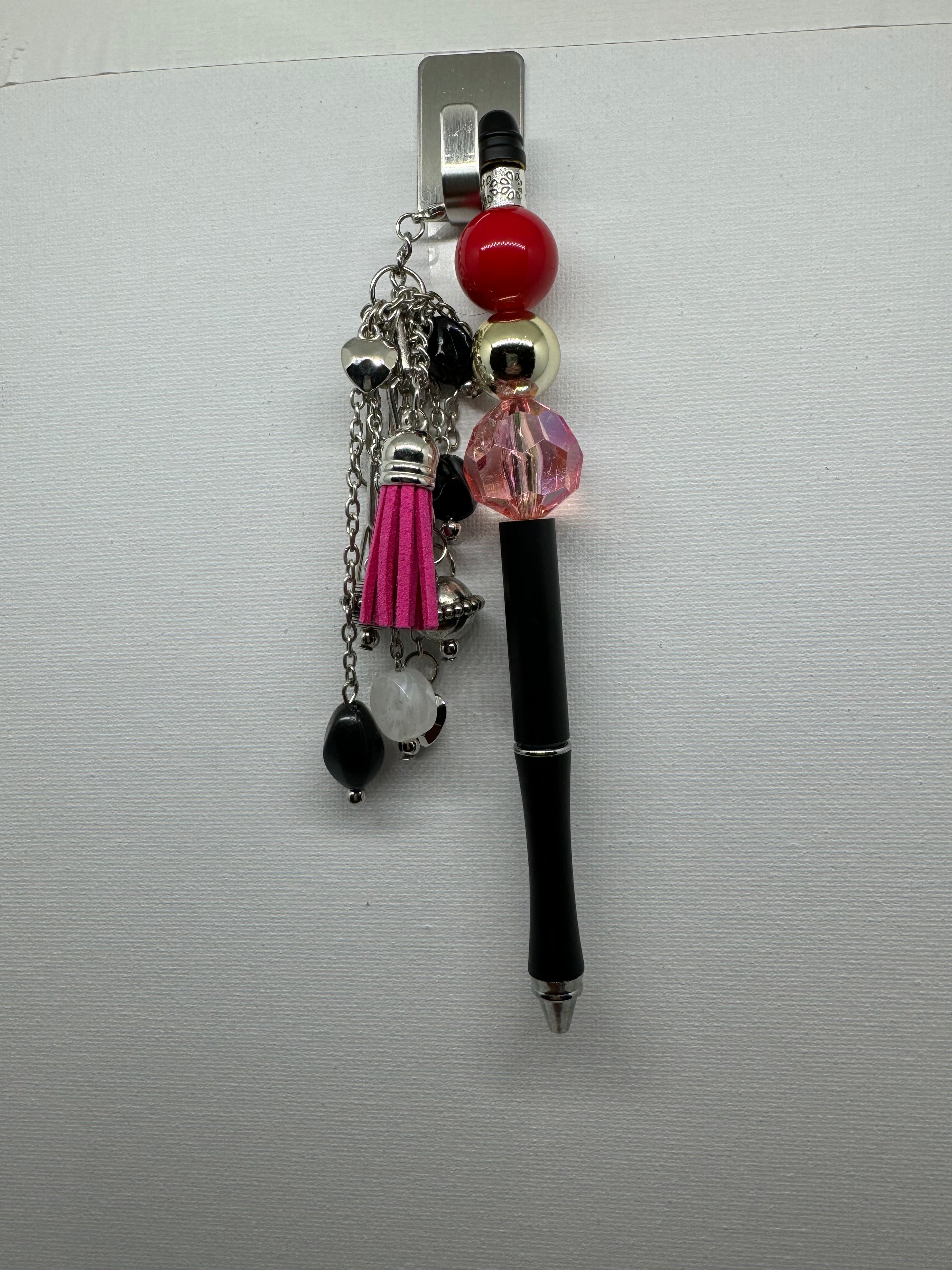 Beaded Pen with Dangles - Catalog No. SP-2