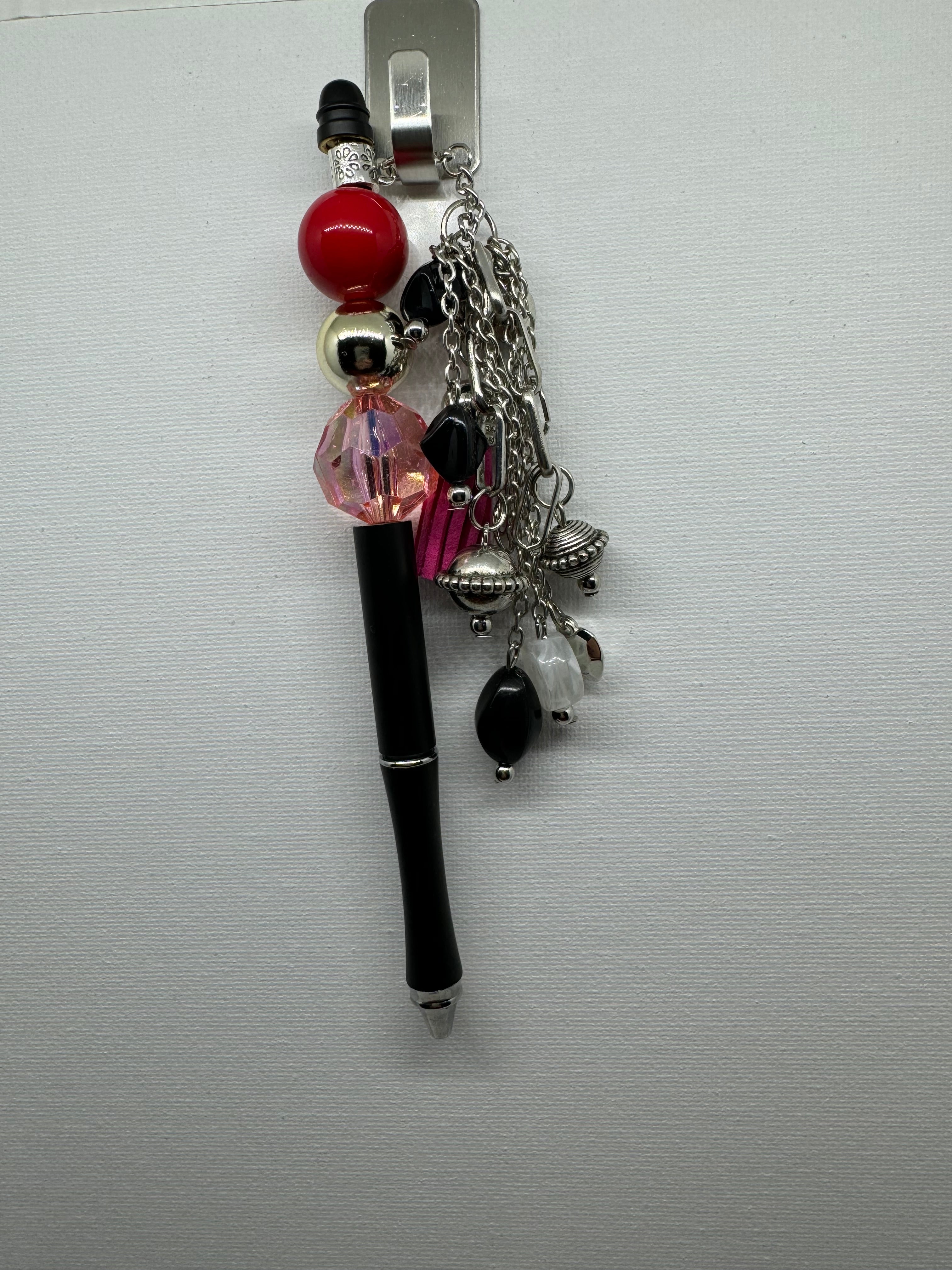 Beaded Pen with Dangles - Catalog No. SP-2