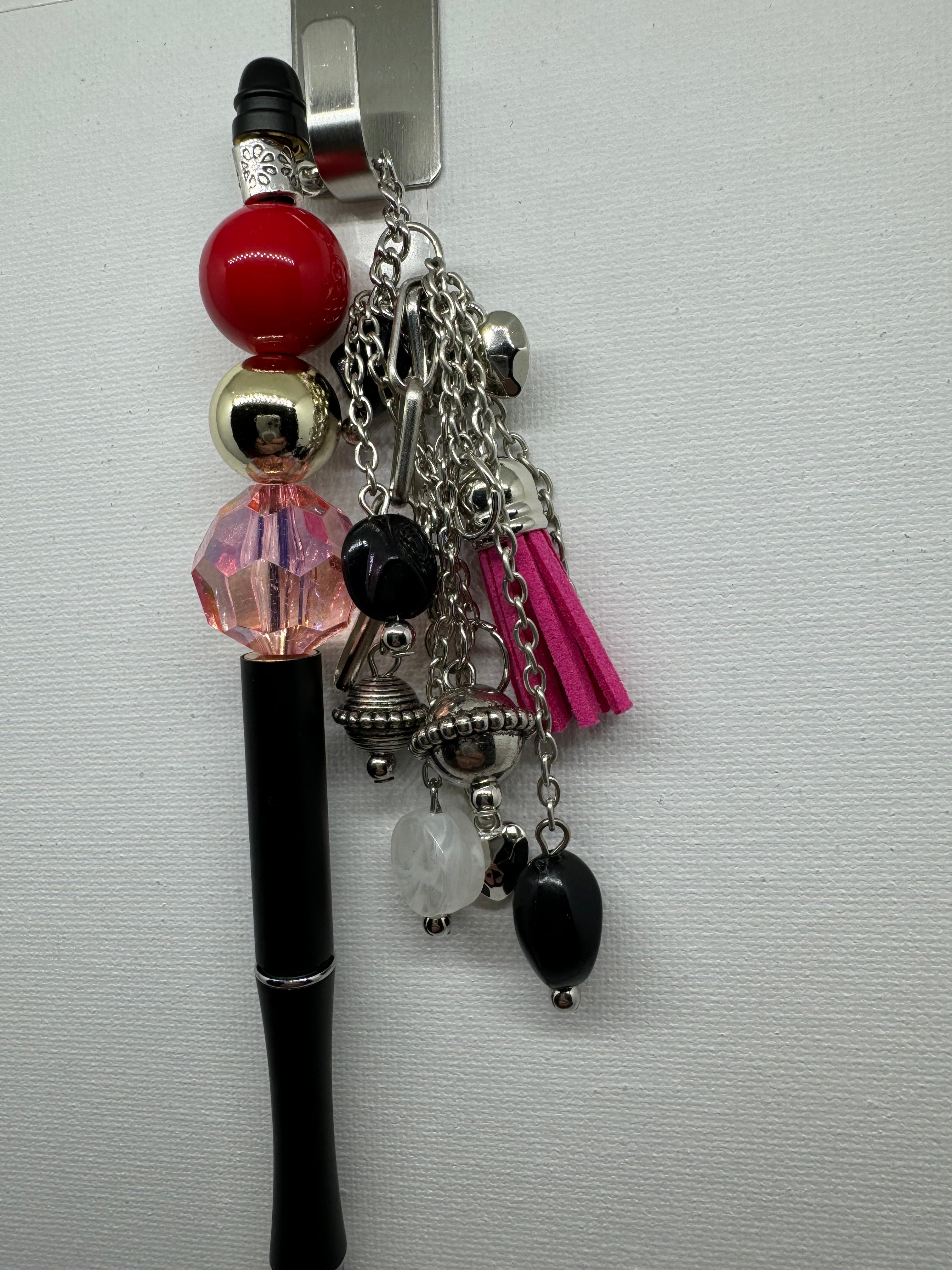 Beaded Pen with Dangles - Catalog No. SP-2