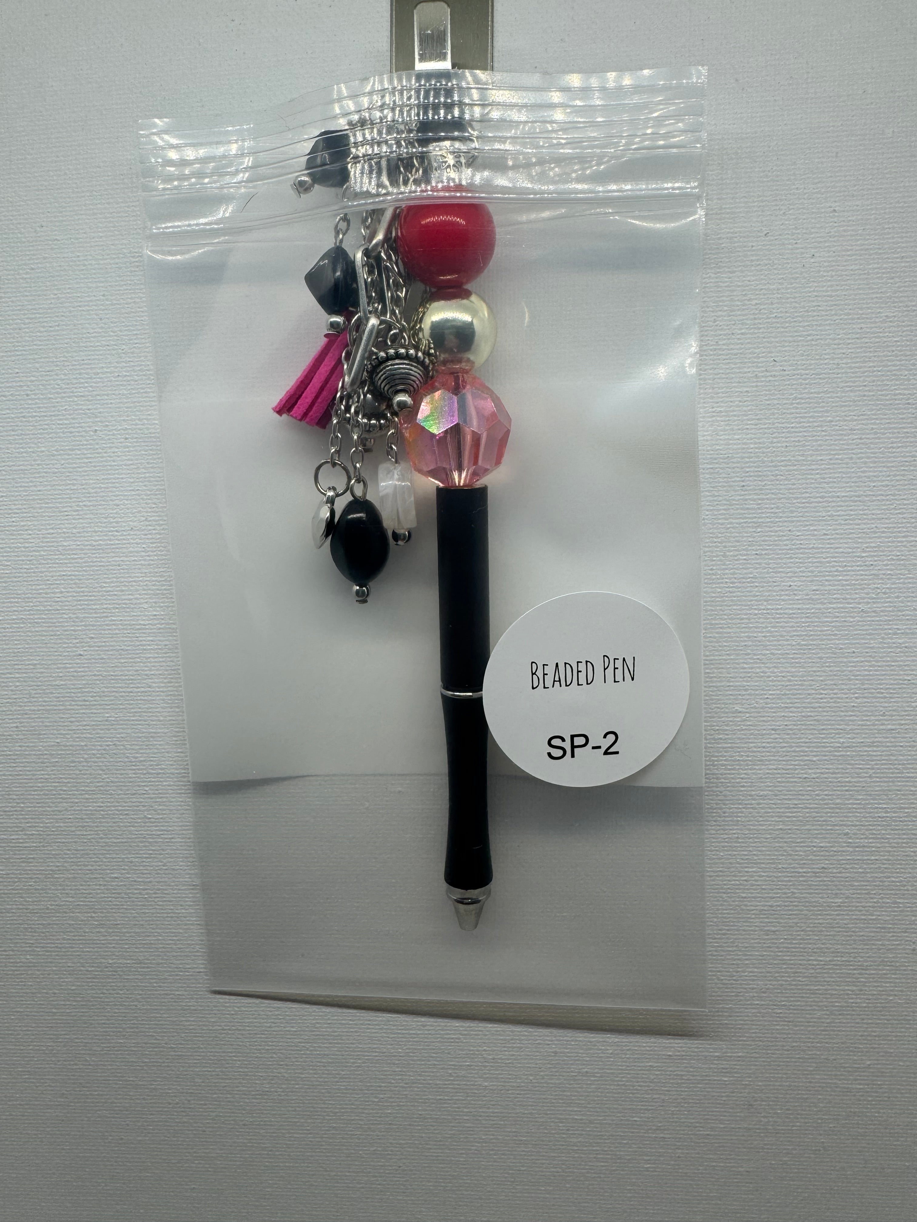 Beaded Pen with Dangles - Catalog No. SP-2