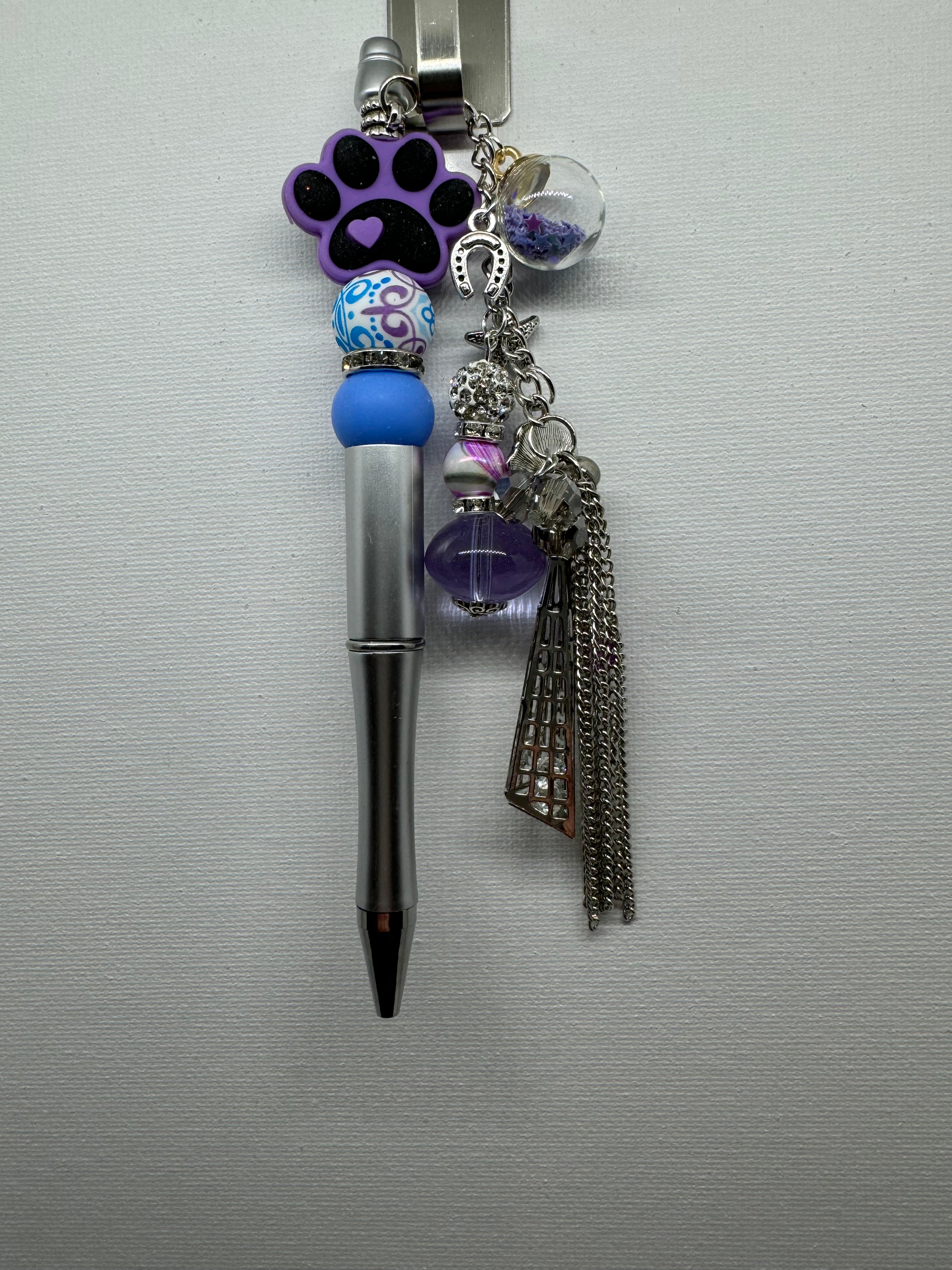 Beaded Pen with Dangles - Catalog No. SP-3