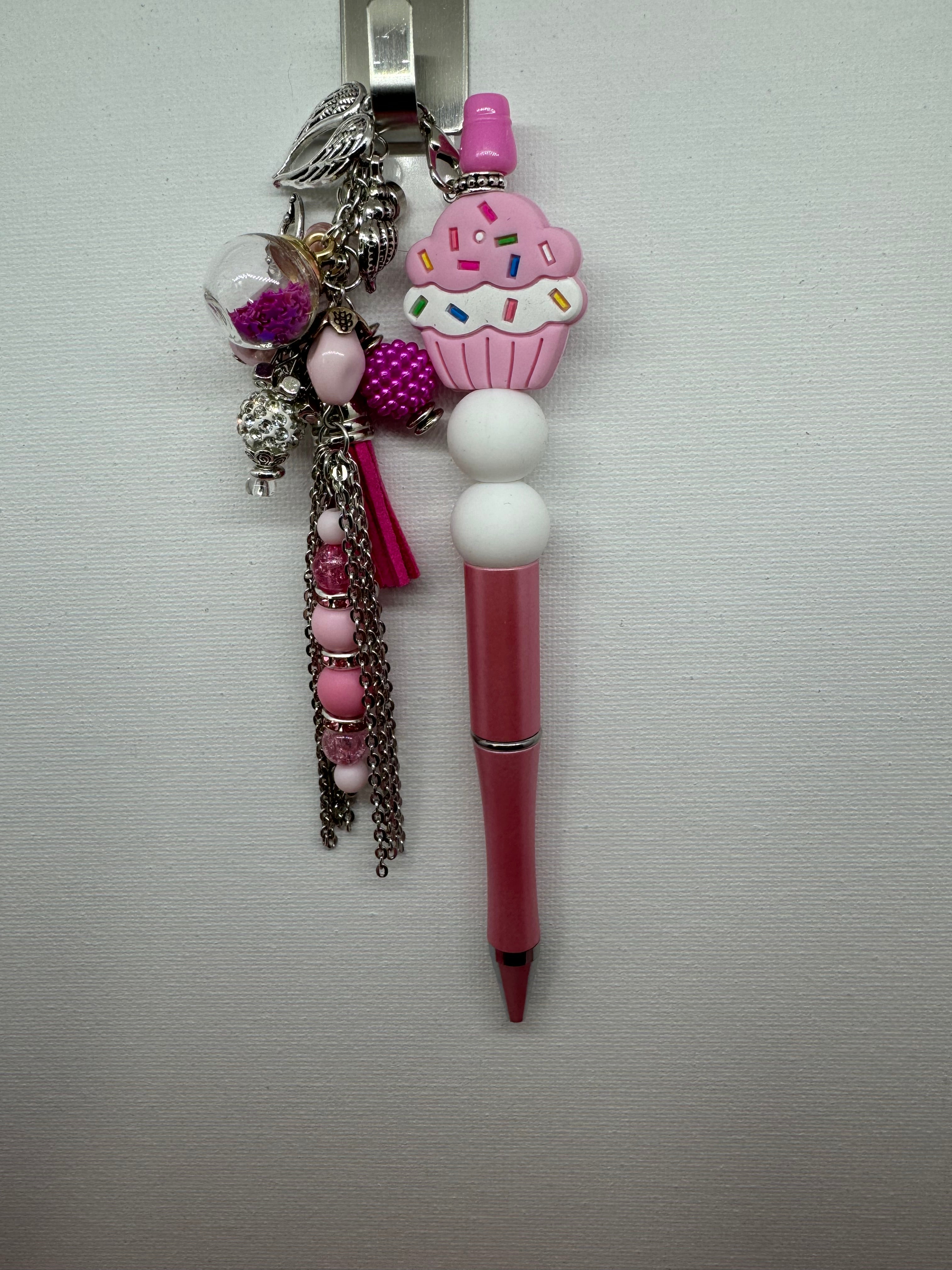Beaded Pen with Dangles - Catalog No. SP-5