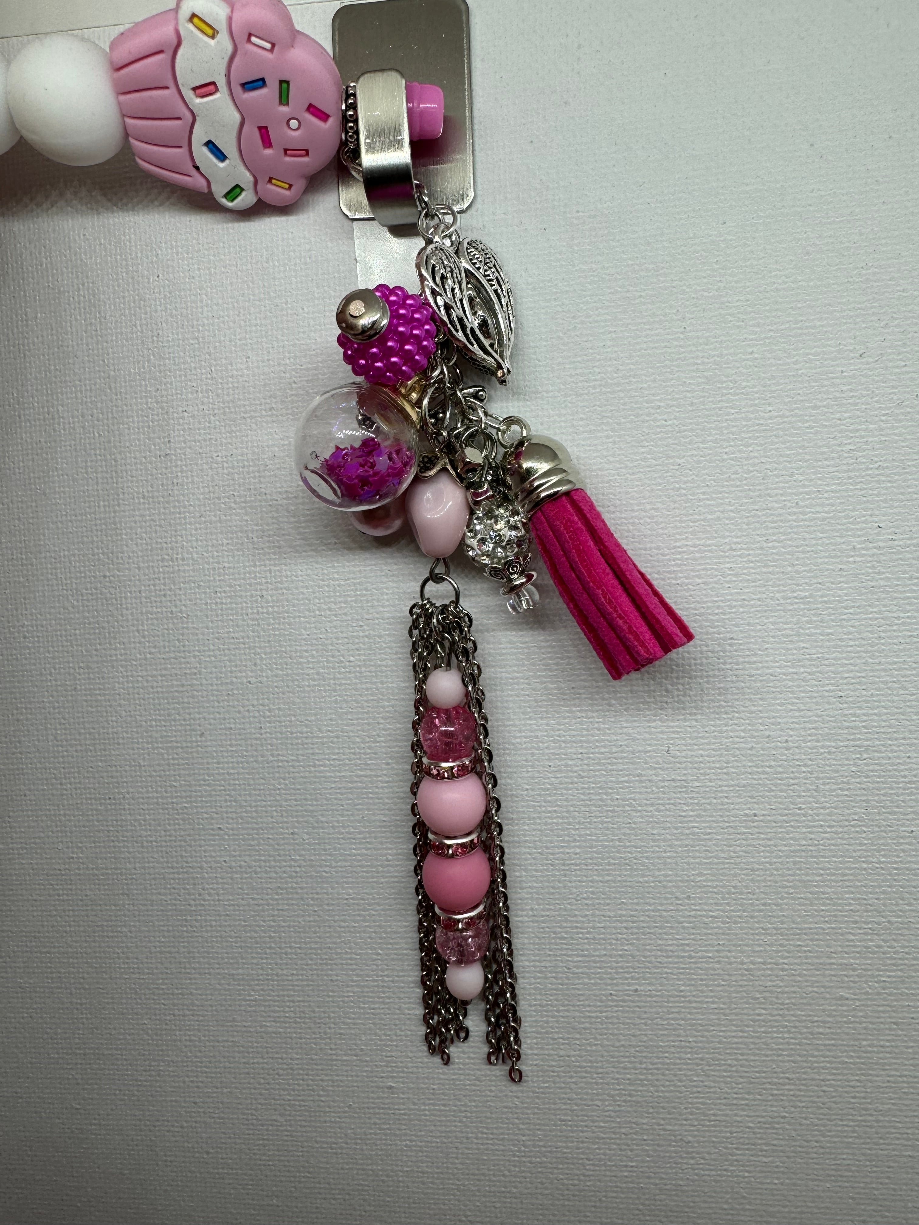 Beaded Pen with Dangles - Catalog No. SP-5