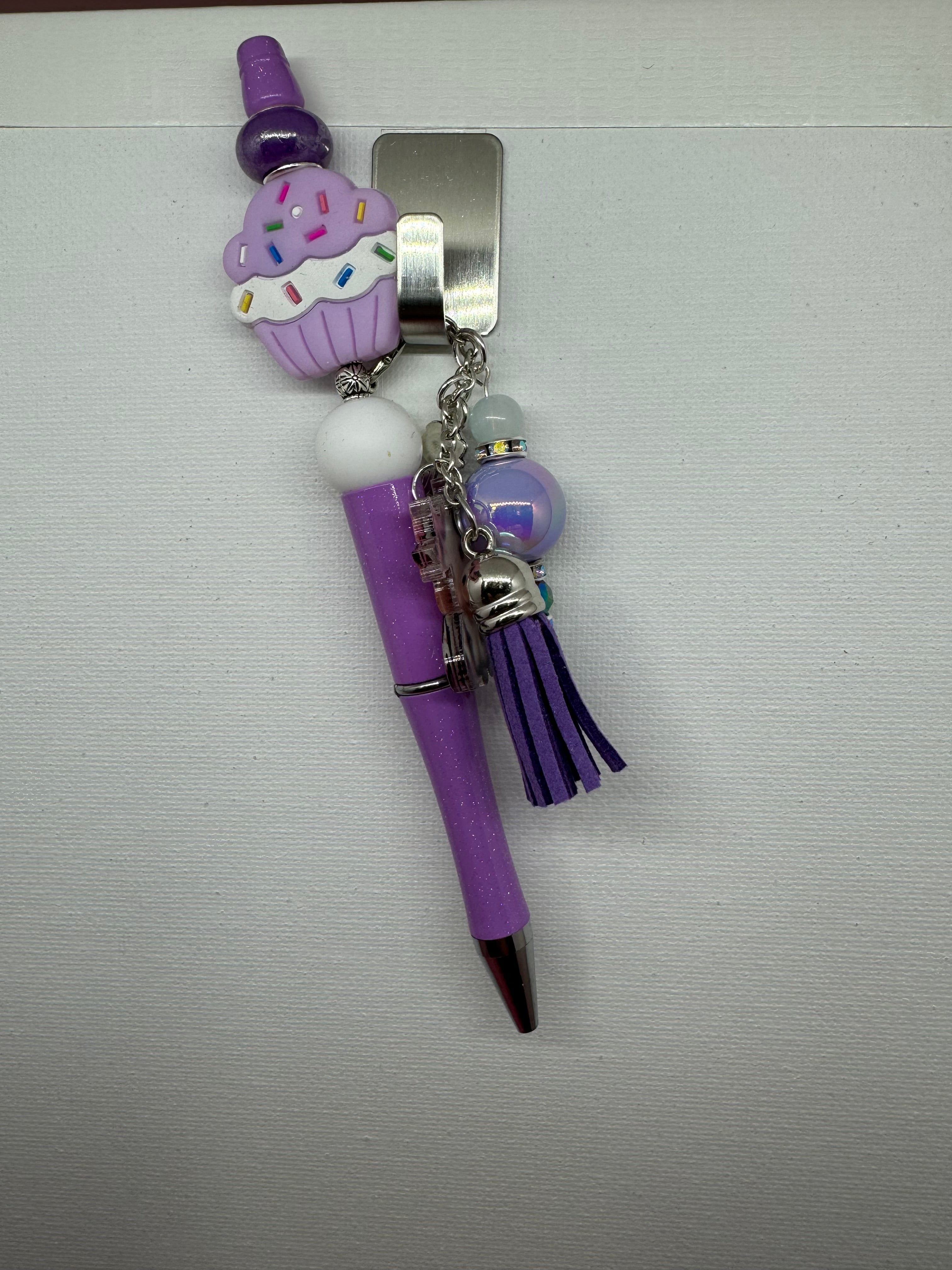 Beaded Pen with Dangles - Catalog No. SP-6