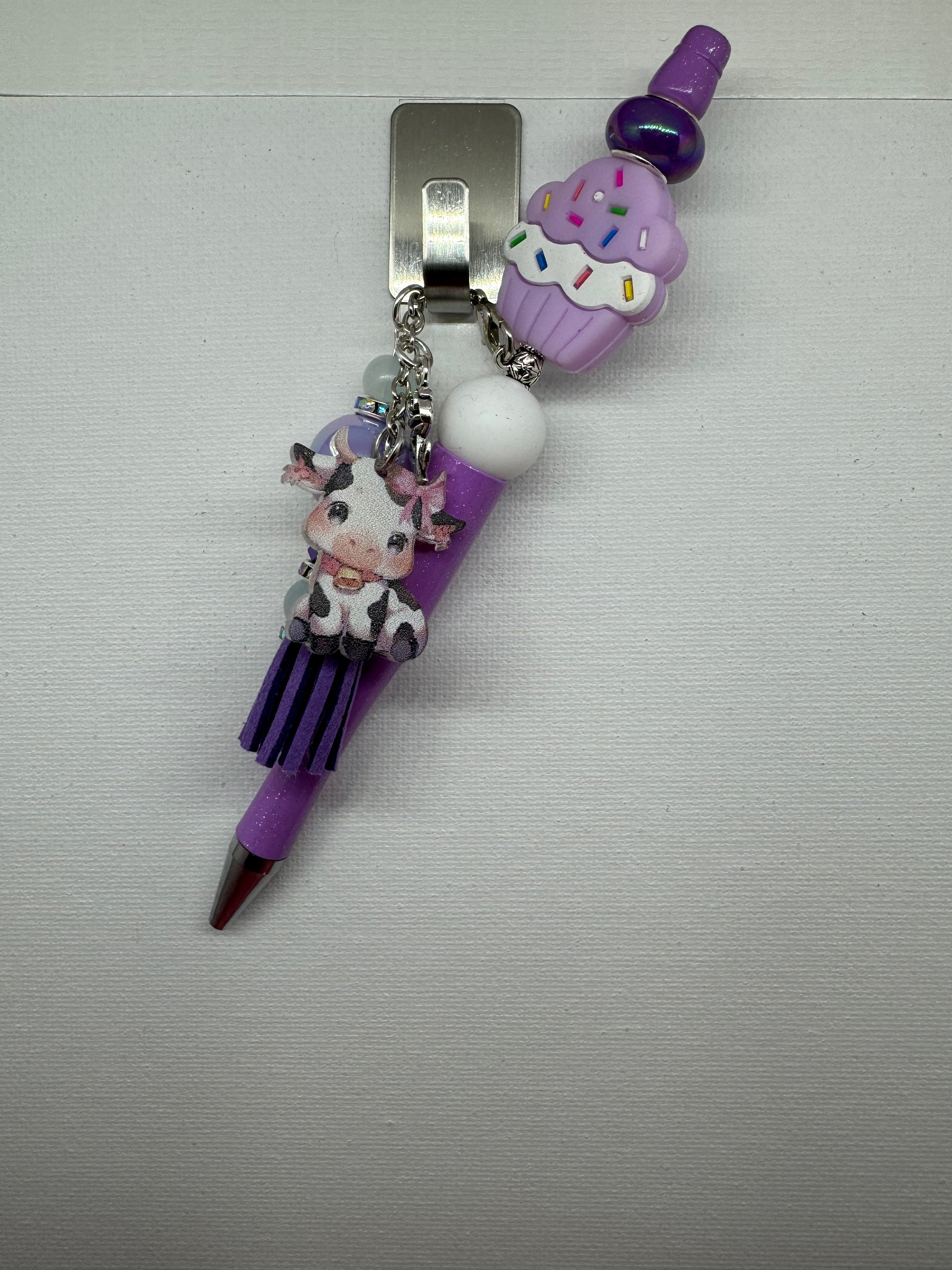 Beaded Pen with Dangles - Catalog No. SP-6