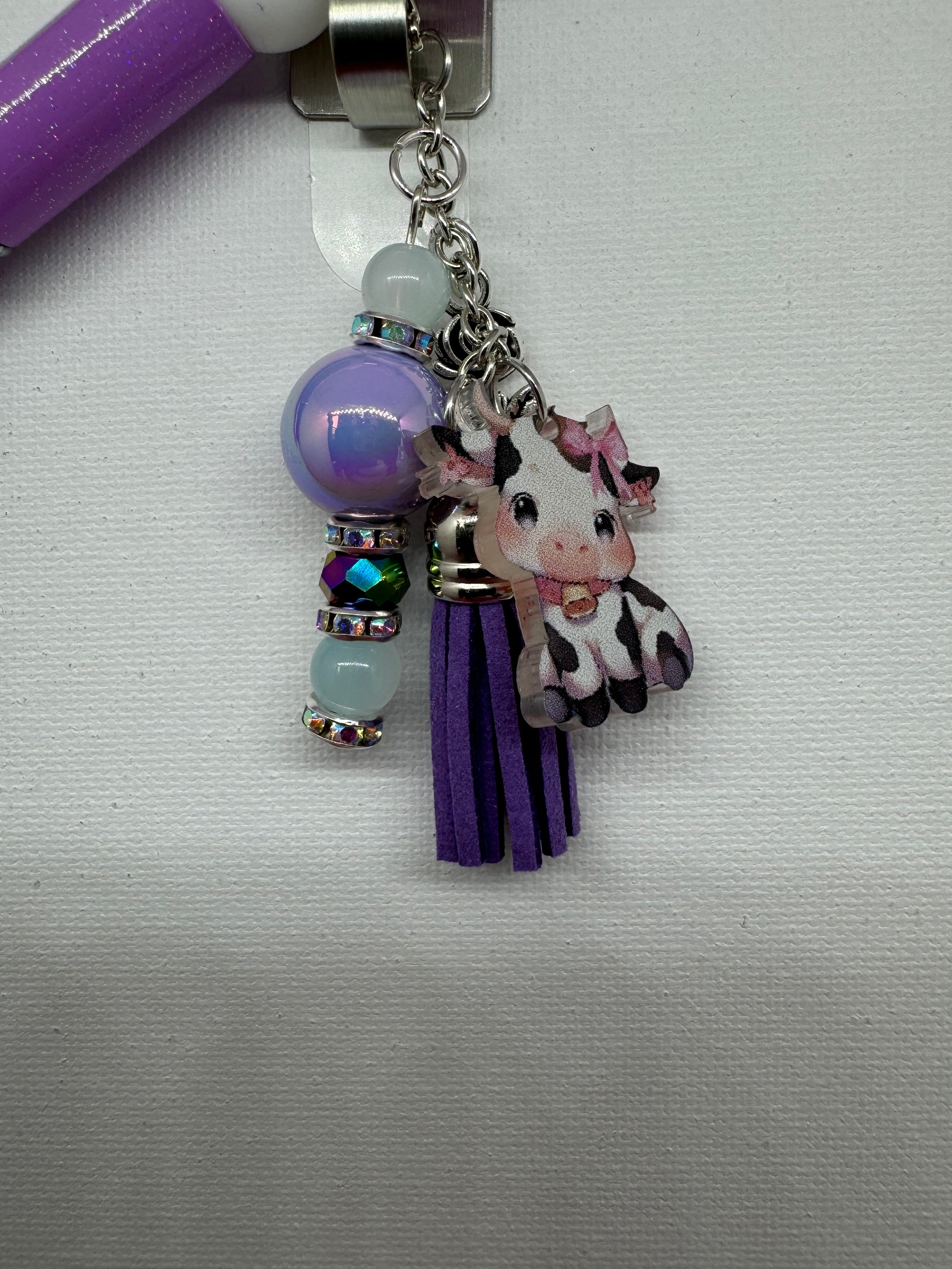 Beaded Pen with Dangles - Catalog No. SP-6