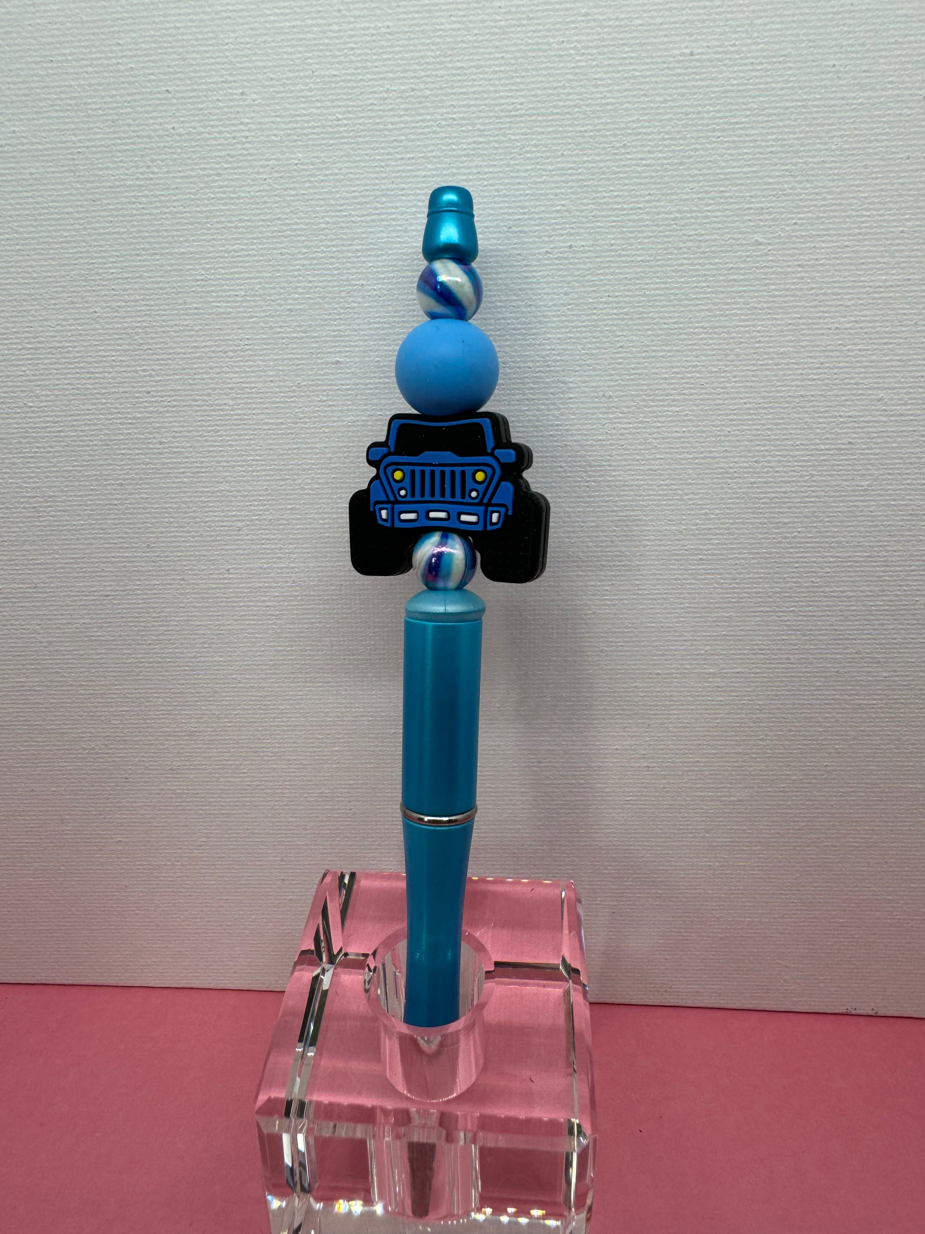 Beaded Pen with Dangles - Catalog No. SP-7