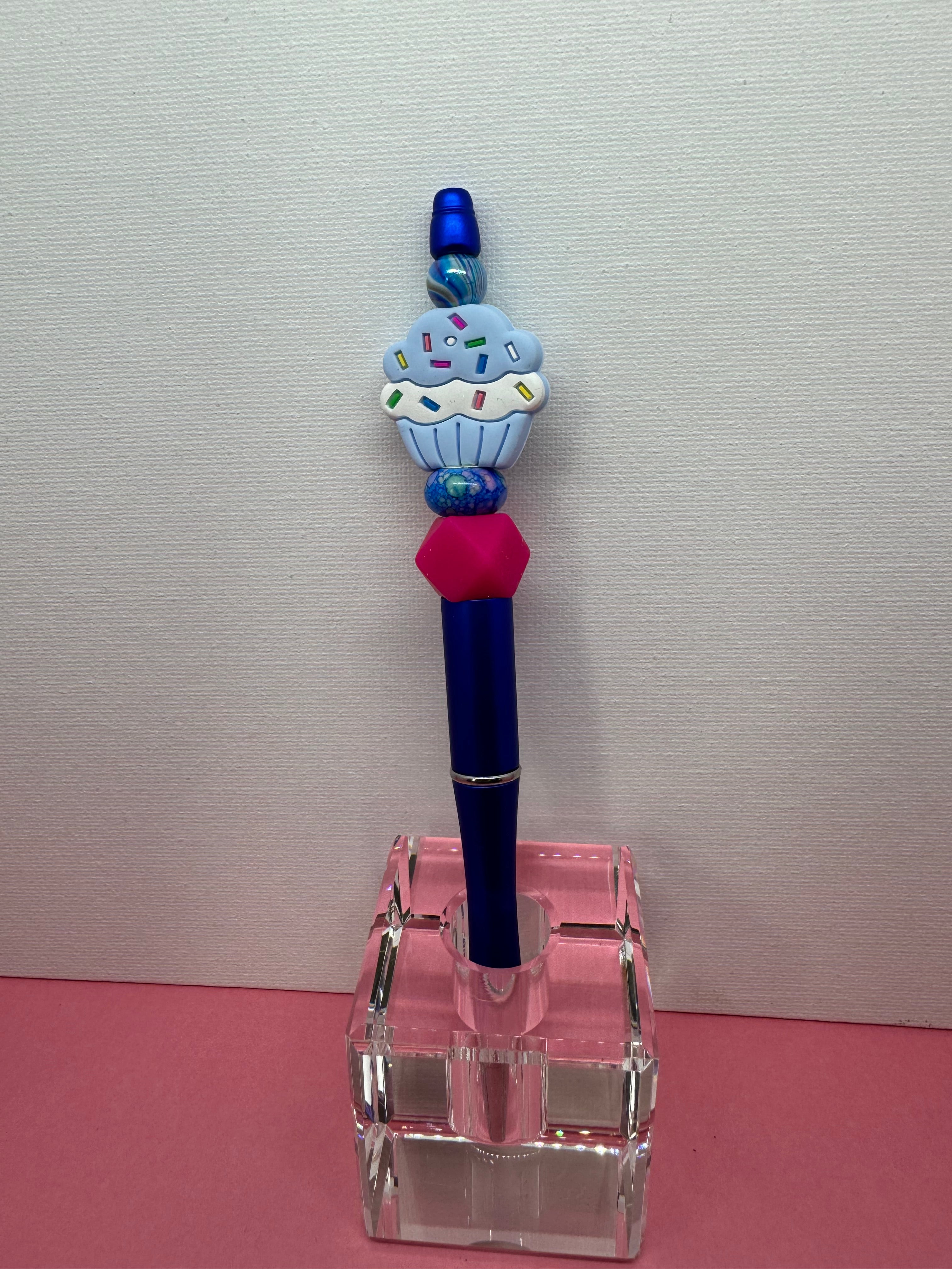 Beaded Pen with Dangles - Catalog No. SP-8