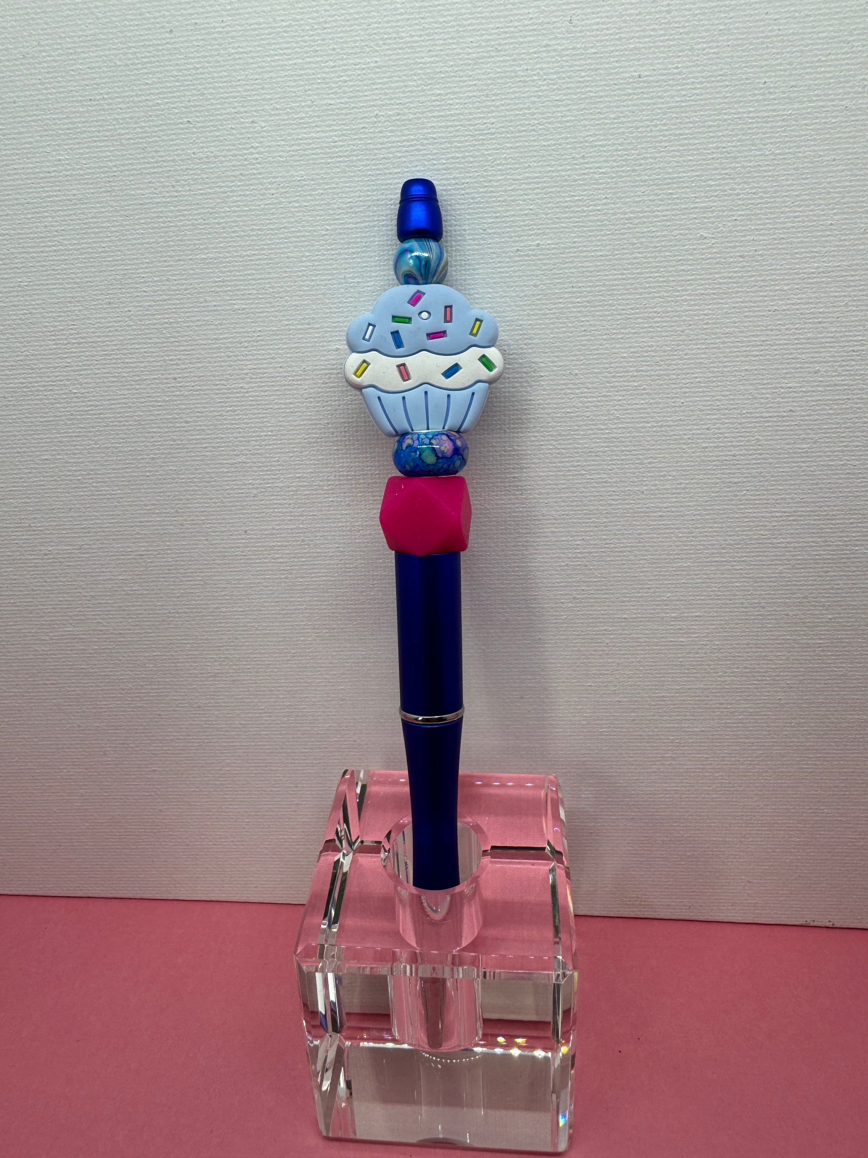 Beaded Pen with Dangles - Catalog No. SP-8