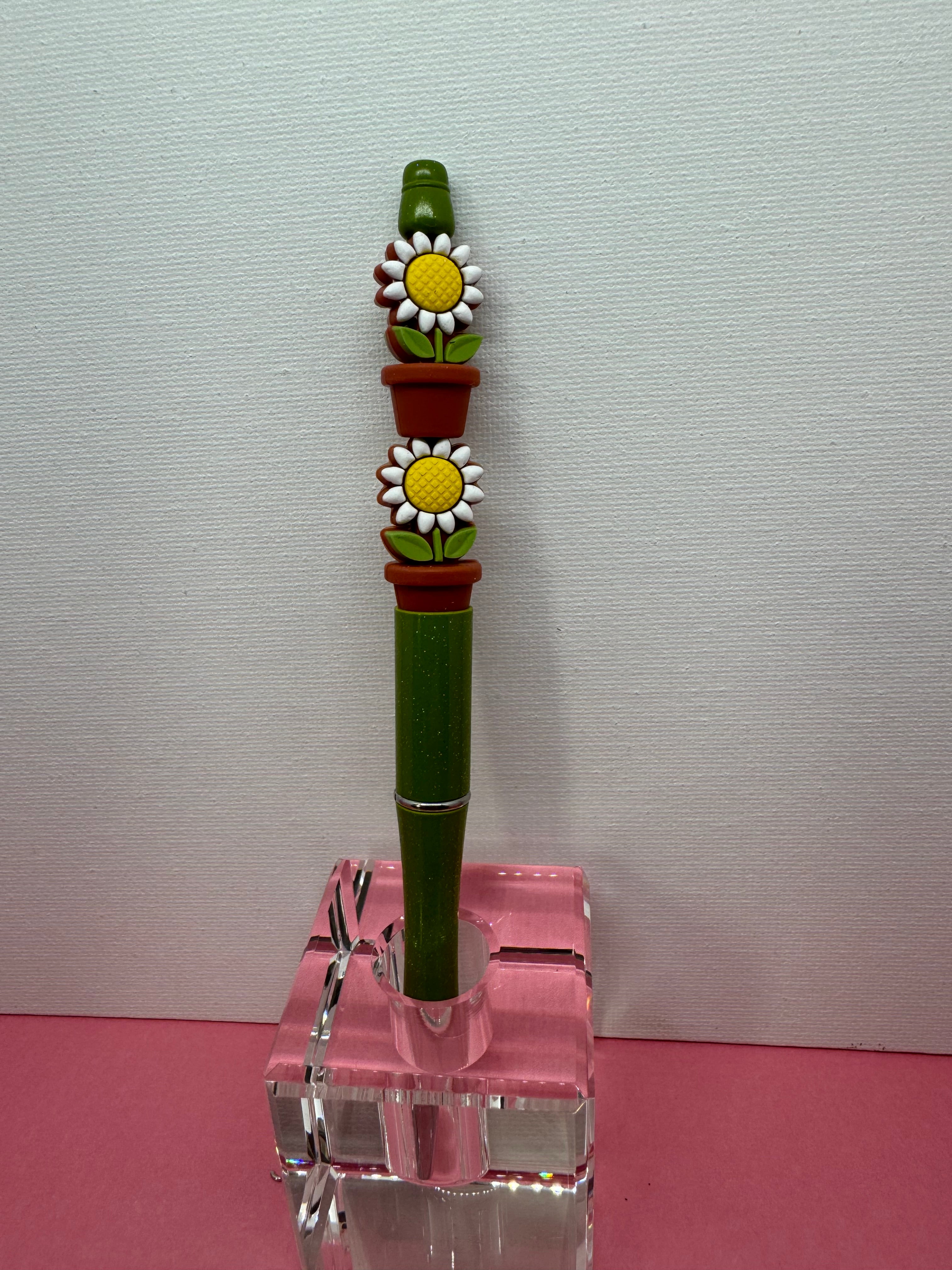 Beaded Pen with Dangles - Catalog No. SP-10