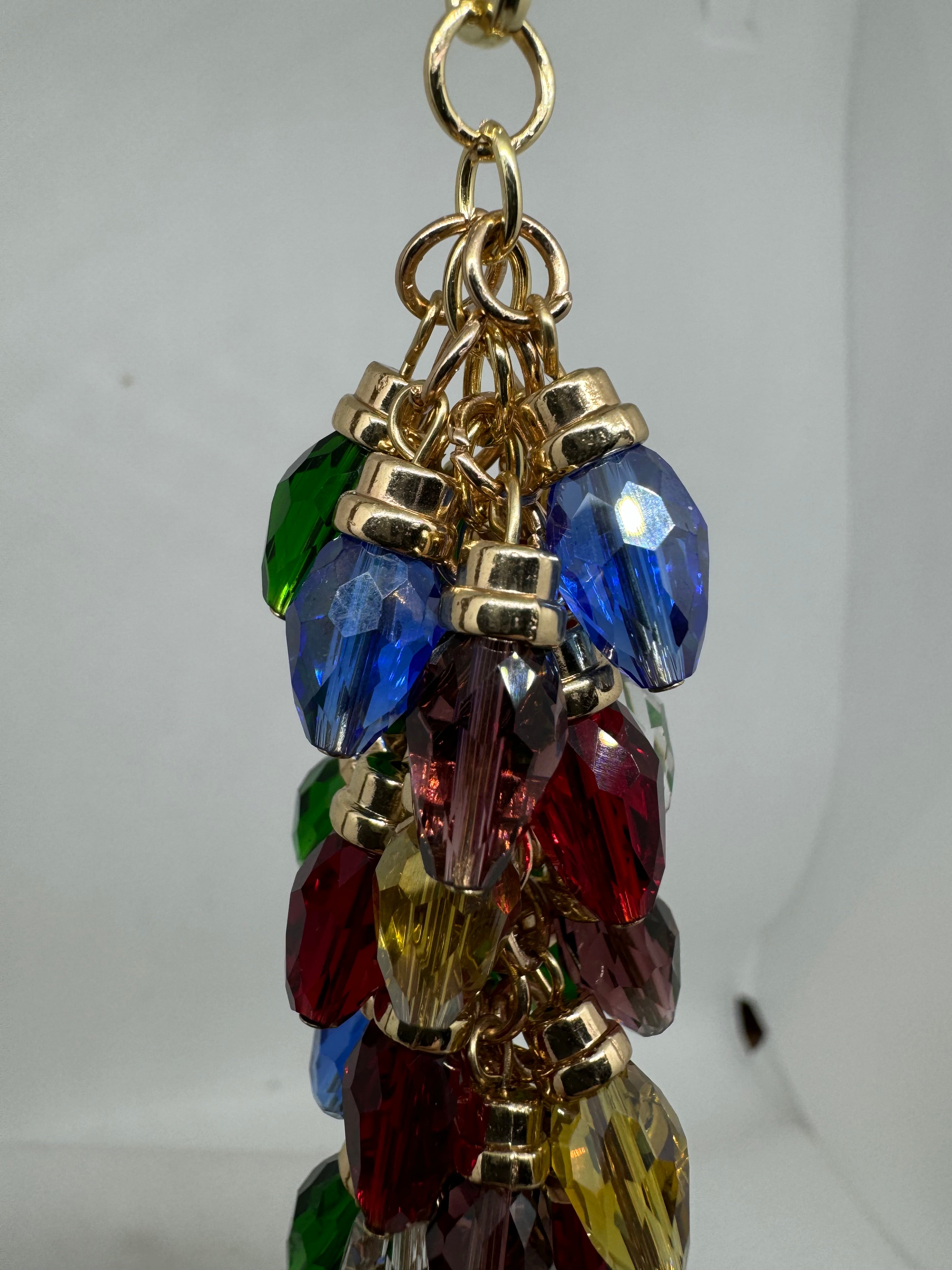 Purse Dangle for Christmas with Glass Bulb Beads Catalog No. CH-1