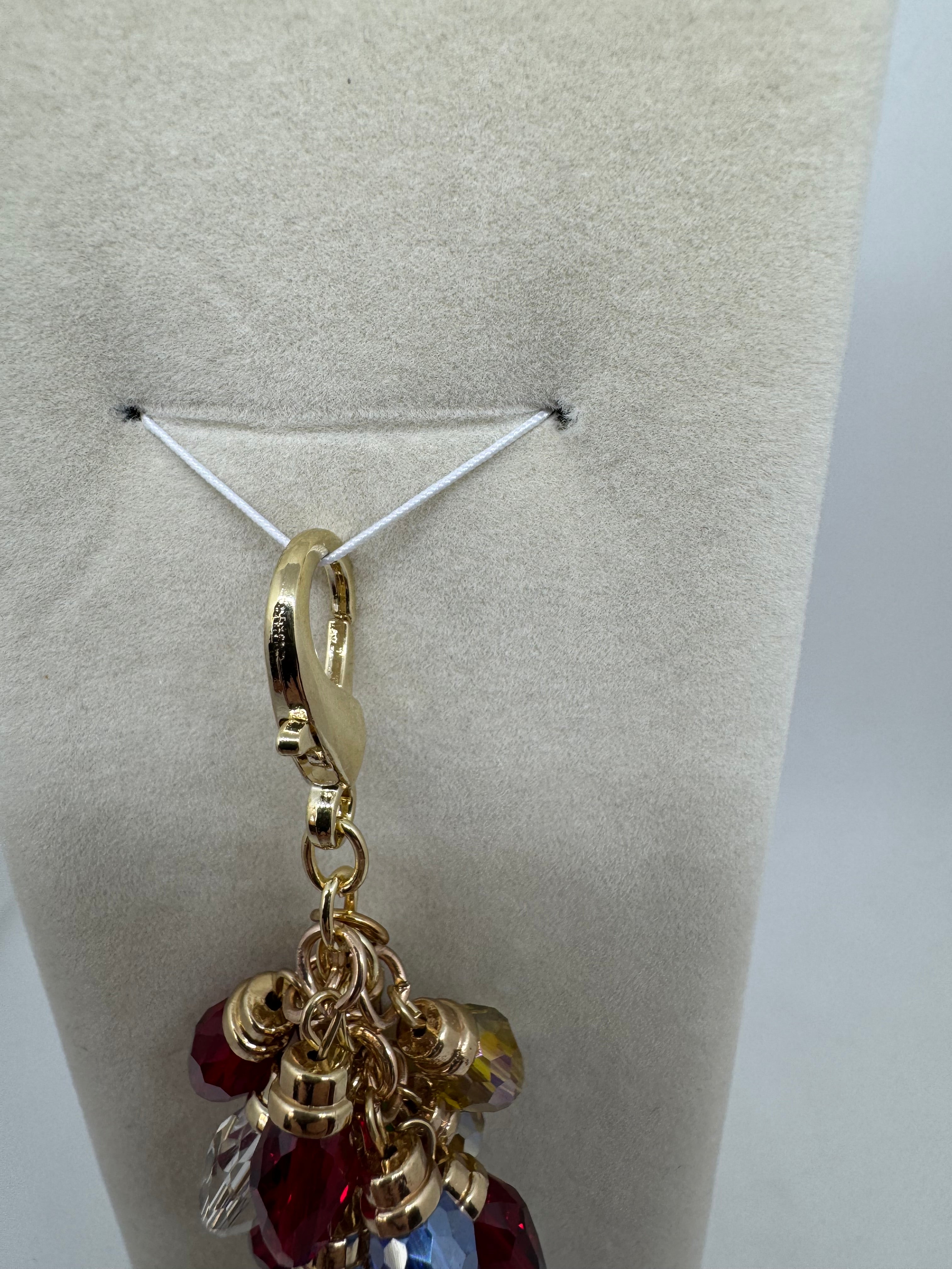 Purse Dangle for Christmas with Glass Bulb Beads Catalog No. PN-106