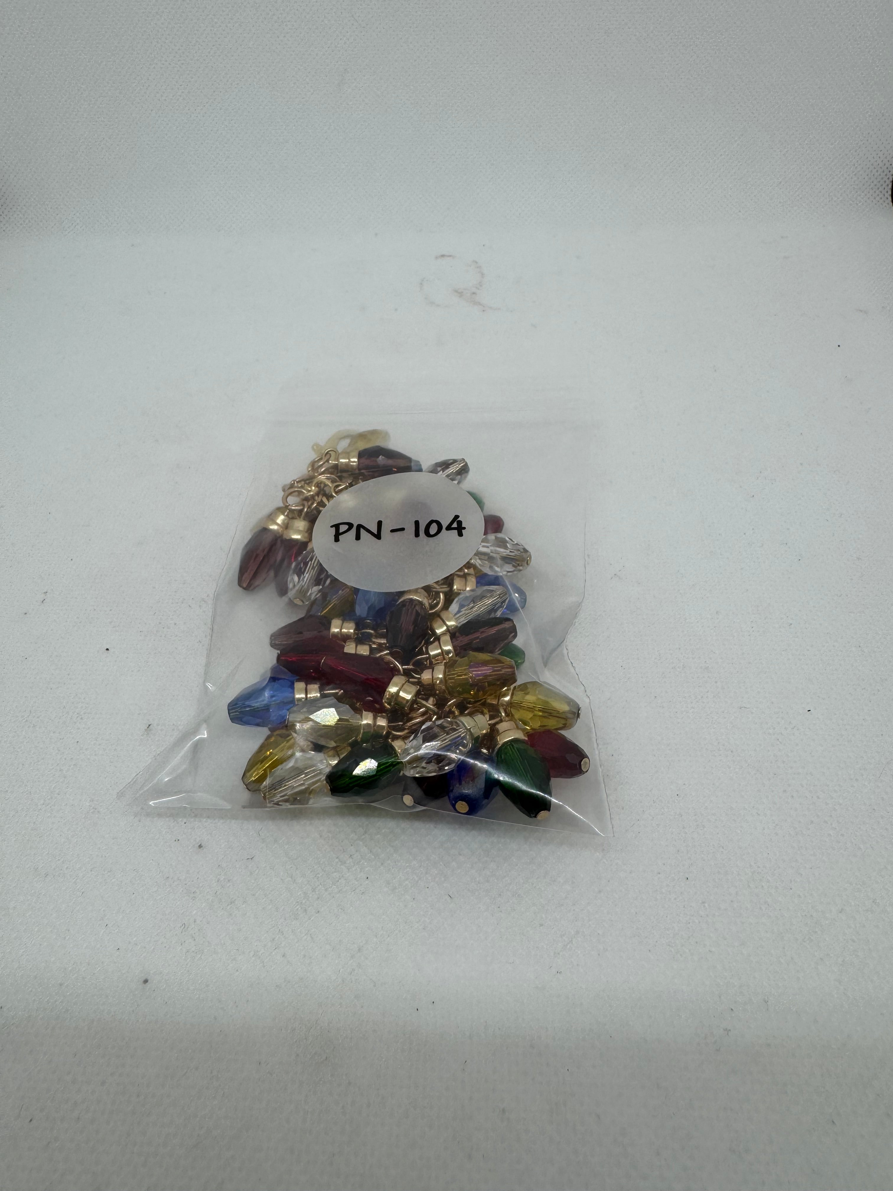 Purse Dangle for Christmas with Glass Bulb Beads Catalog No. PN-104