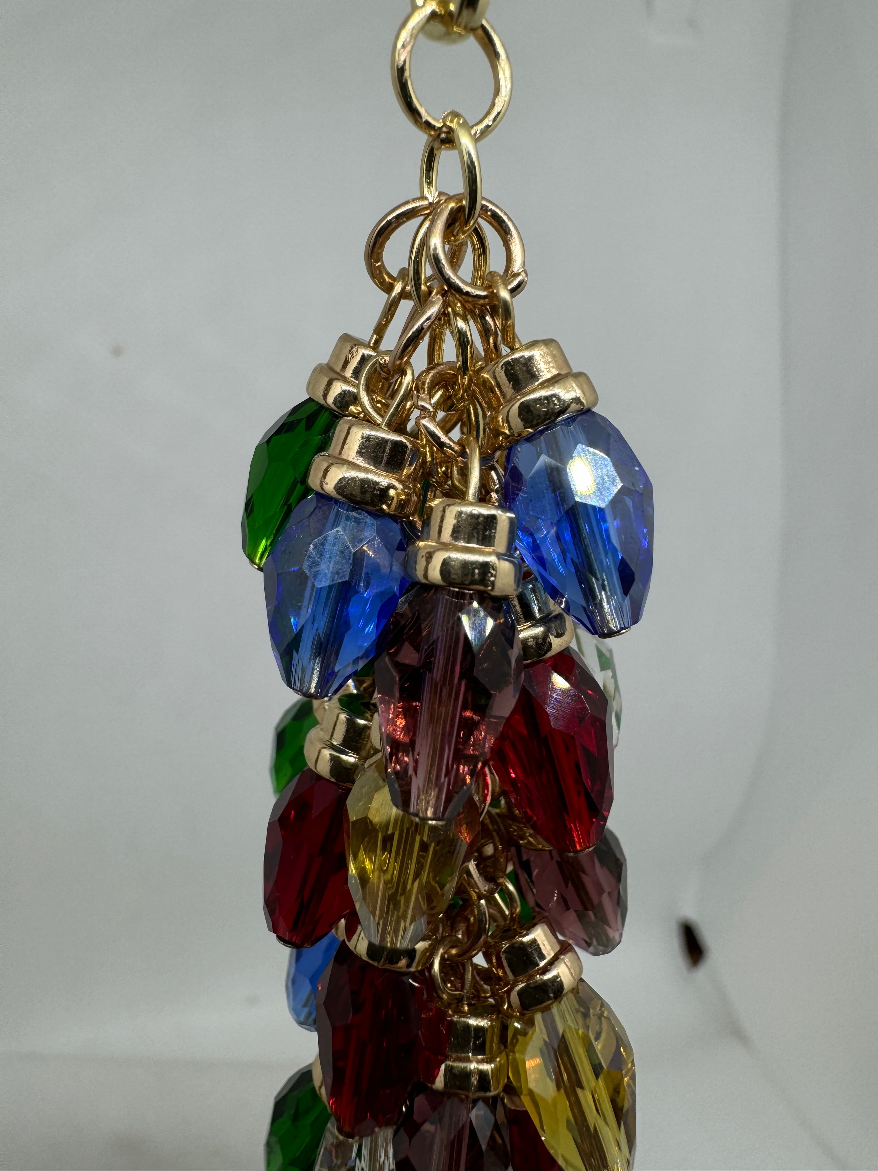 Purse Dangle for Christmas with Glass Bulb Beads  Catalog No. CH-1